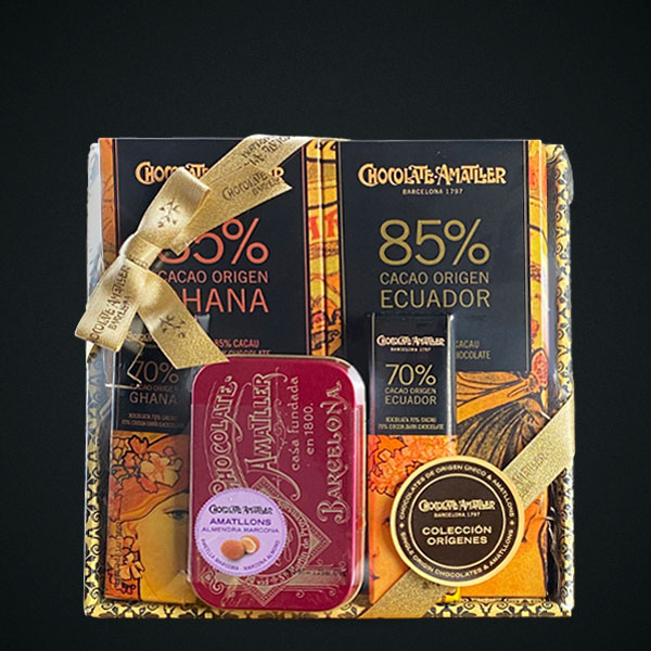 CESTA CHOCOLATE ORIGENS AMATLLER 211 GR