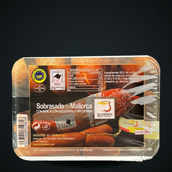 SOBRASSADA TARRINA 200 GR